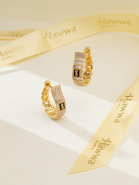 Monaco Chain Hoop Earrings